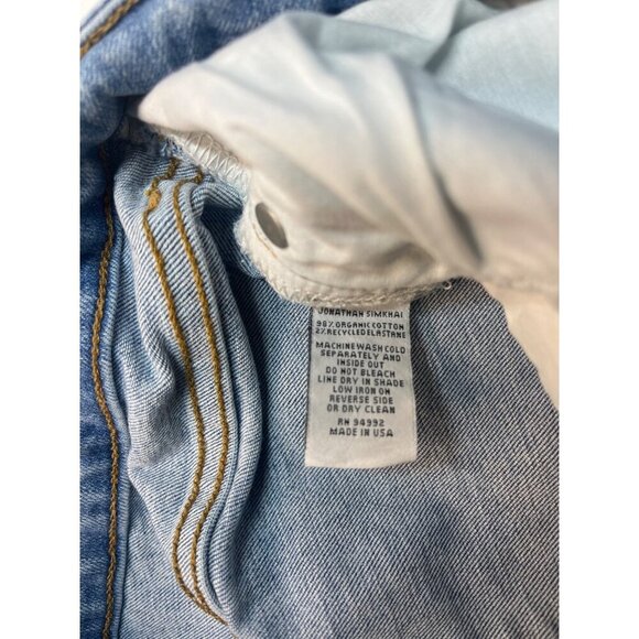 Jonathan Simkhai River High Rise Jeans Straight Leg Size 29 Palisades - Picture 8 of 11